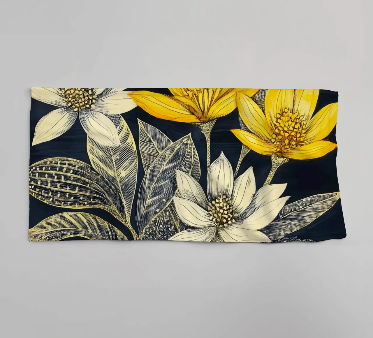 Fiori di margherite asciugamano da bagno da Justyna Jaszke JBJart