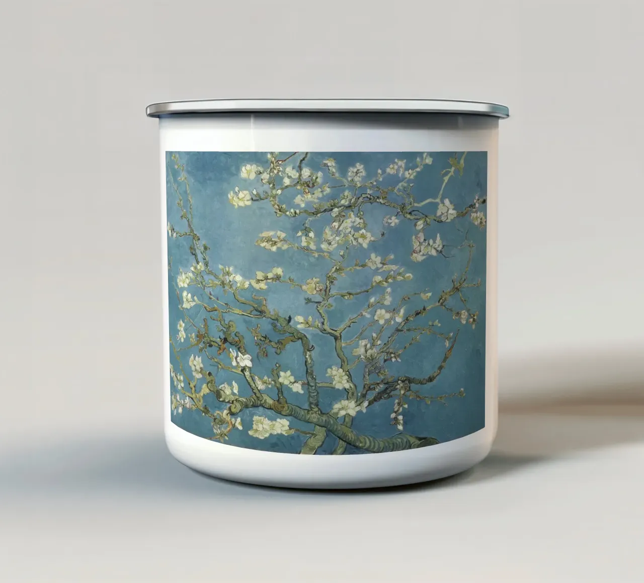 Mandorlo in fiore di Vincent van Gogh (1890) tazza in smalto da Van Gogh Prints