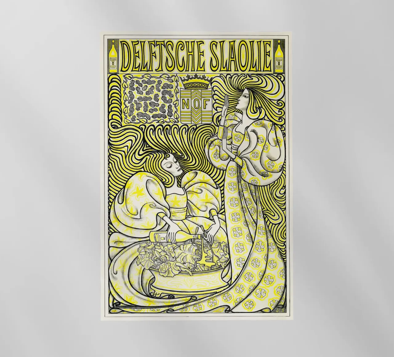 Jan Toorop - Olio per insalata di Delft pellicola backlit da Old Masters