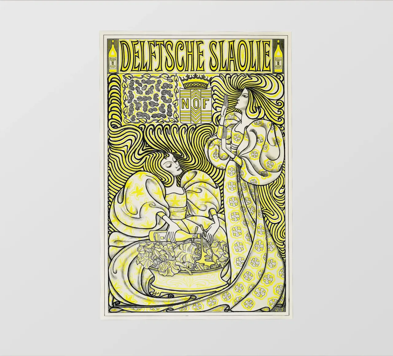 Jan Toorop - Olio per insalata di Delft pellicola backlit da Old Masters