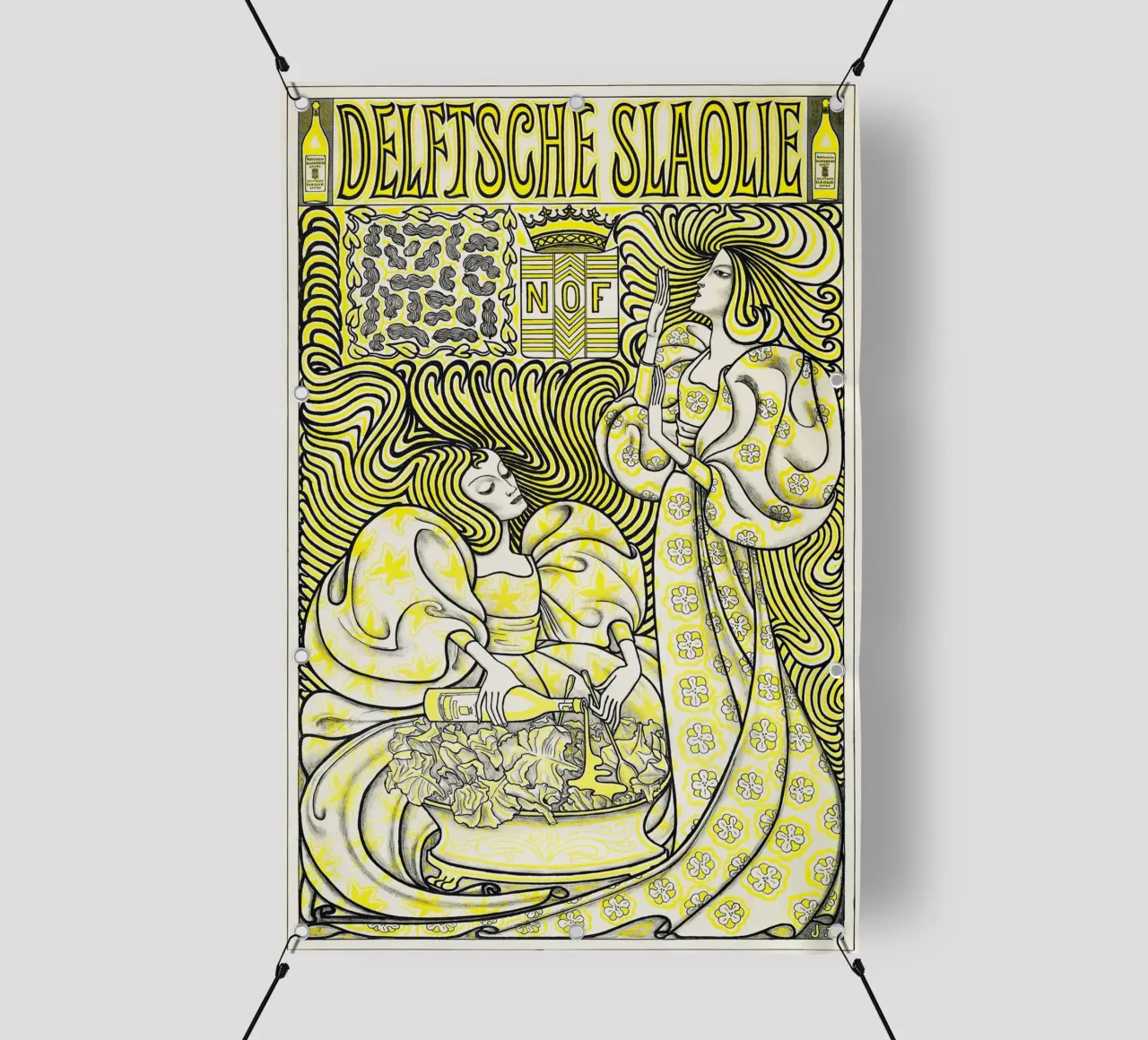 Jan Toorop - Olio per insalata di Delft telo in pvc da Old Masters