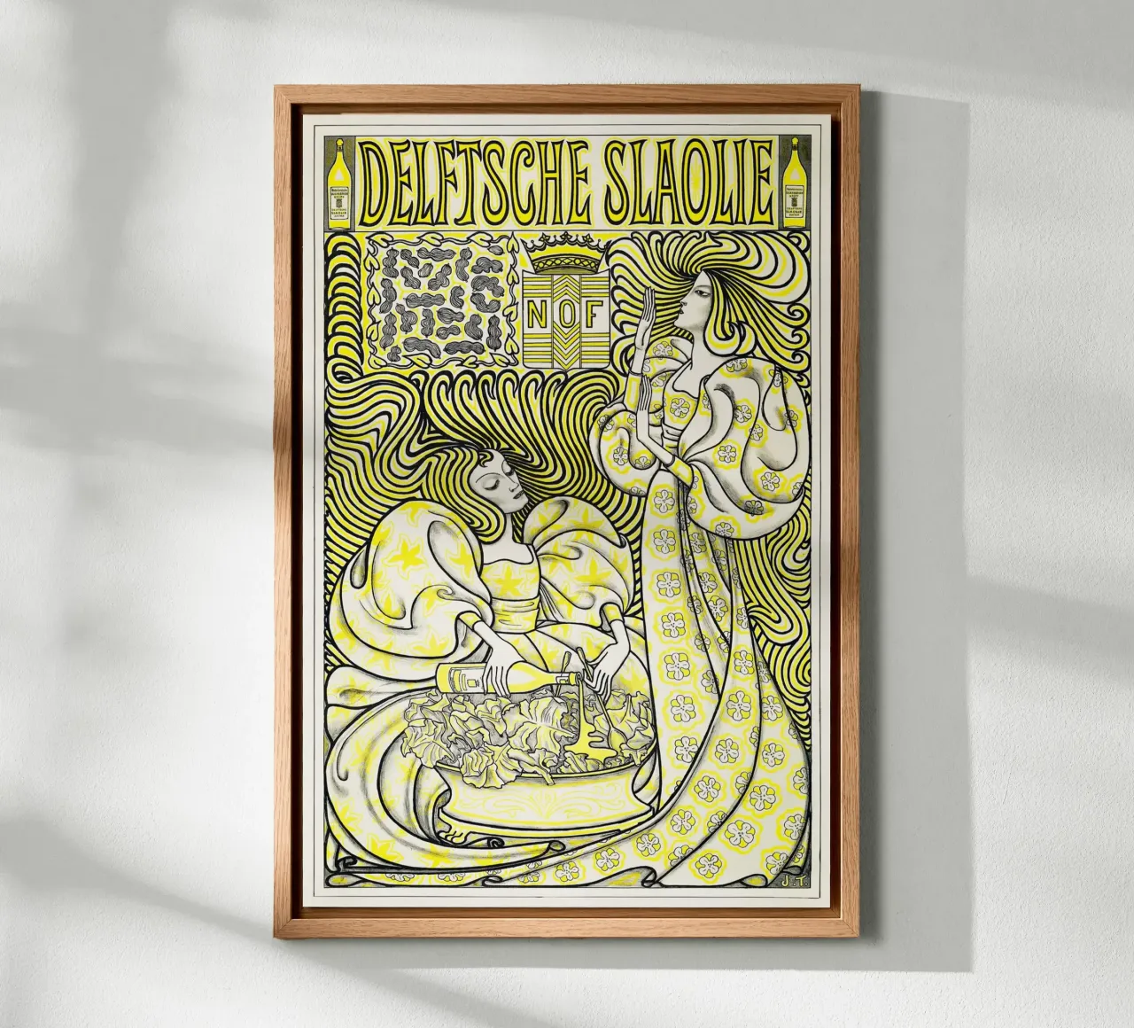 Jan Toorop - Olio per insalata di Delft tela con Cornice a cassetta da Old Masters