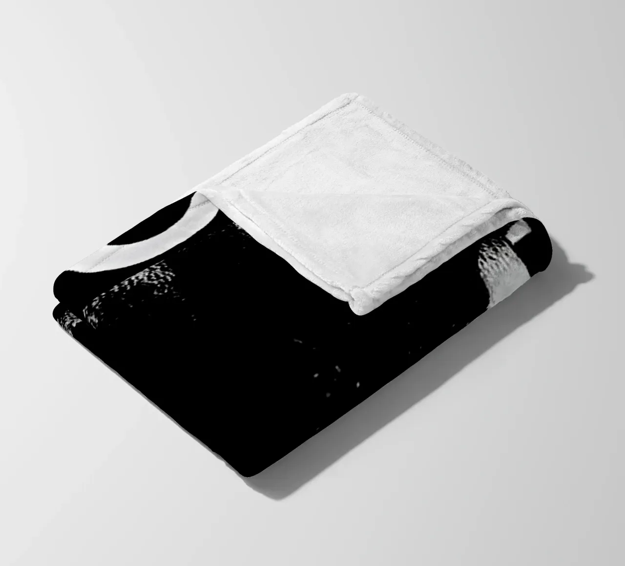 Deftones Black Cat fleece blanket by Musc-Fav