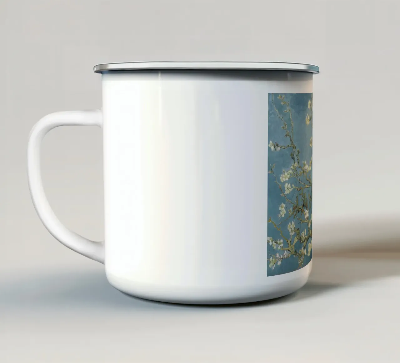 Mandorlo in fiore di Vincent van Gogh tazza in smalto da Venus Art