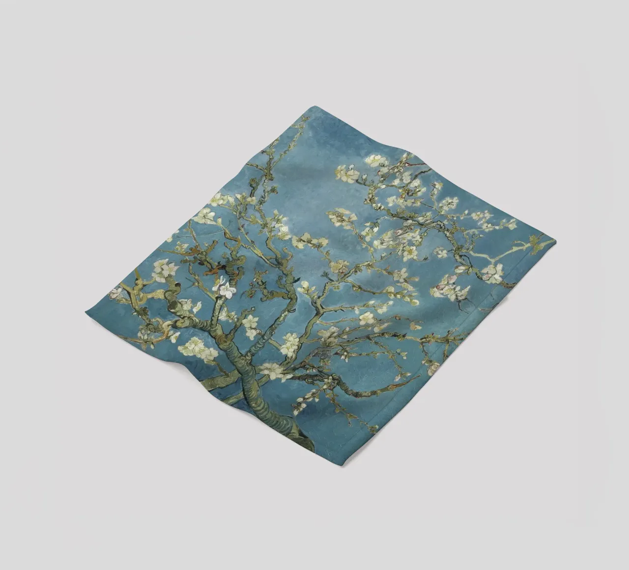 Mandorlo in fiore di Vincent van Gogh coperta in pile da Venus Art