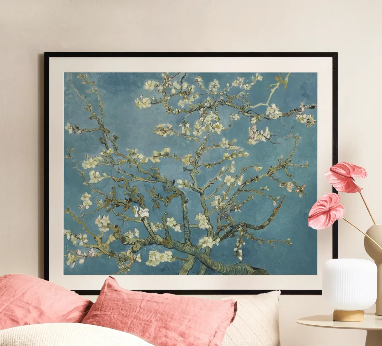 Mandorlo in fiore di Vincent van Gogh carta hahnemühle da Venus Art