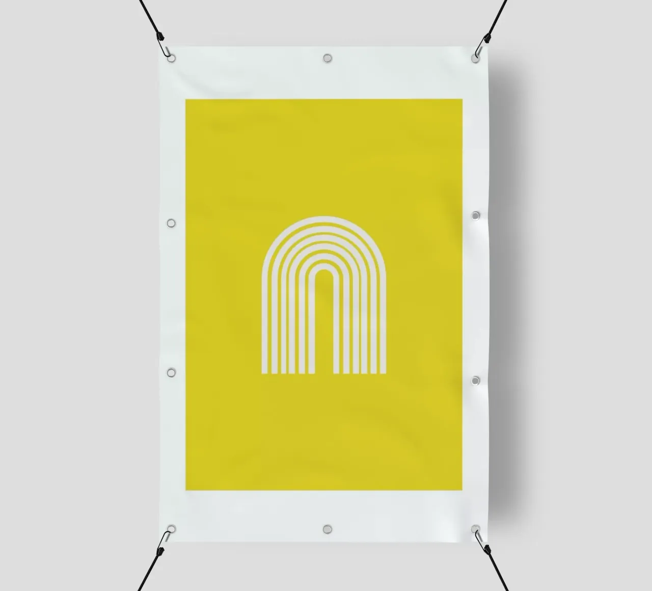 Rainbow in Yellow telo in pvc da Pure