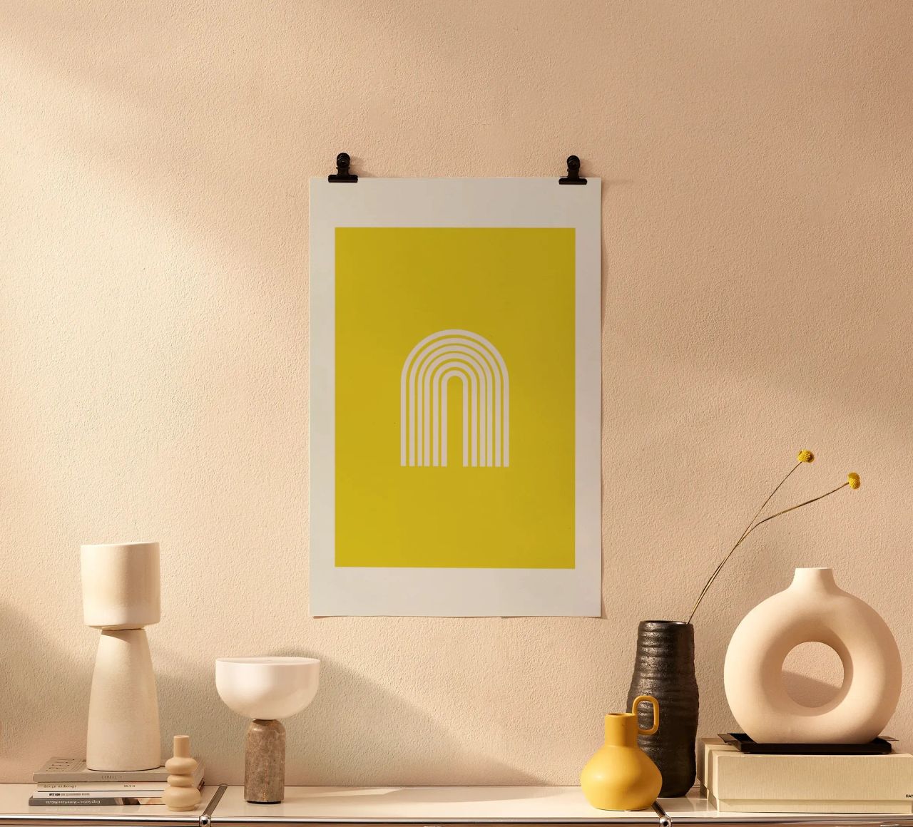 Rainbow in Yellow poster da Pure