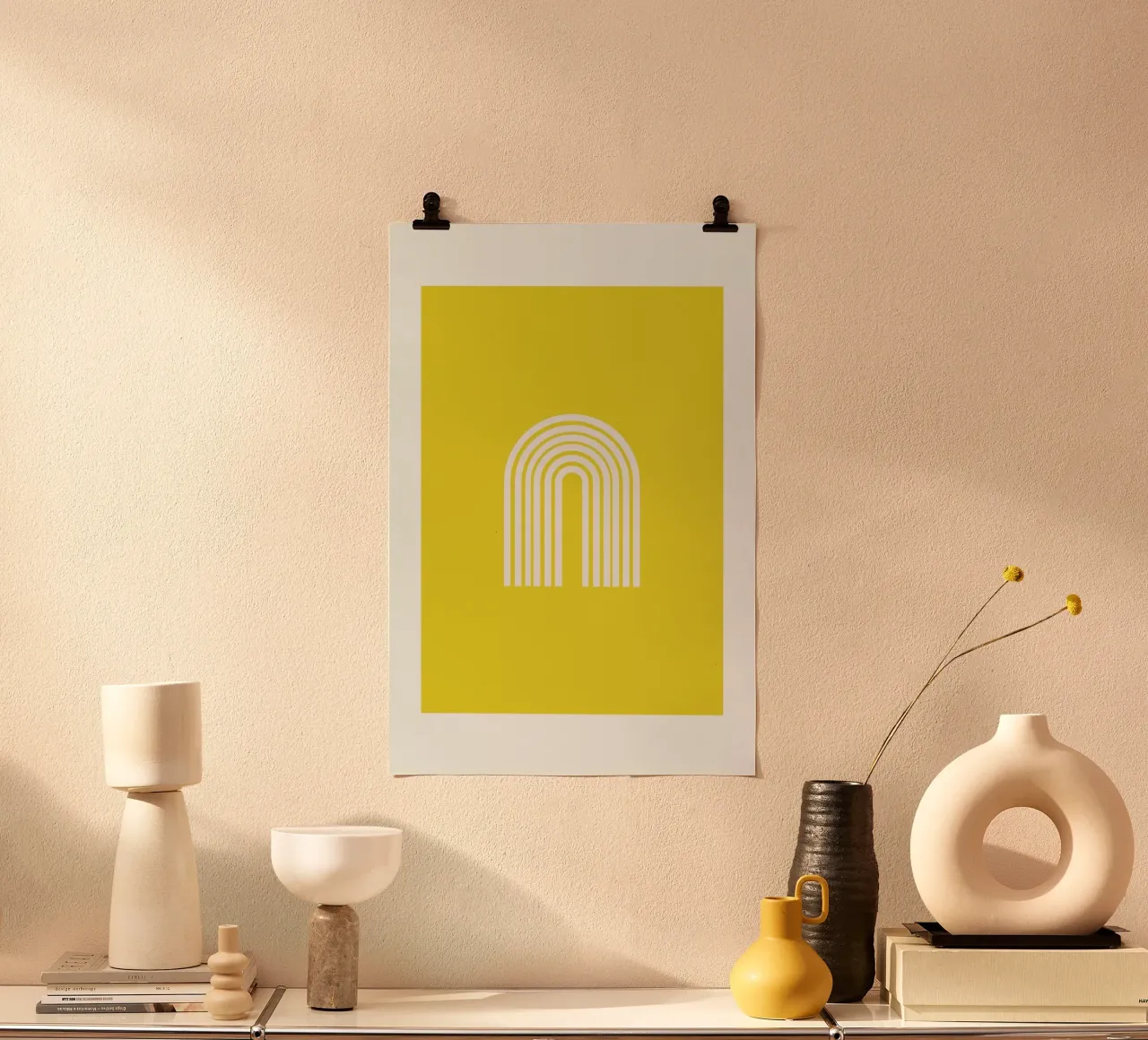 Rainbow in Yellow poster da Pure