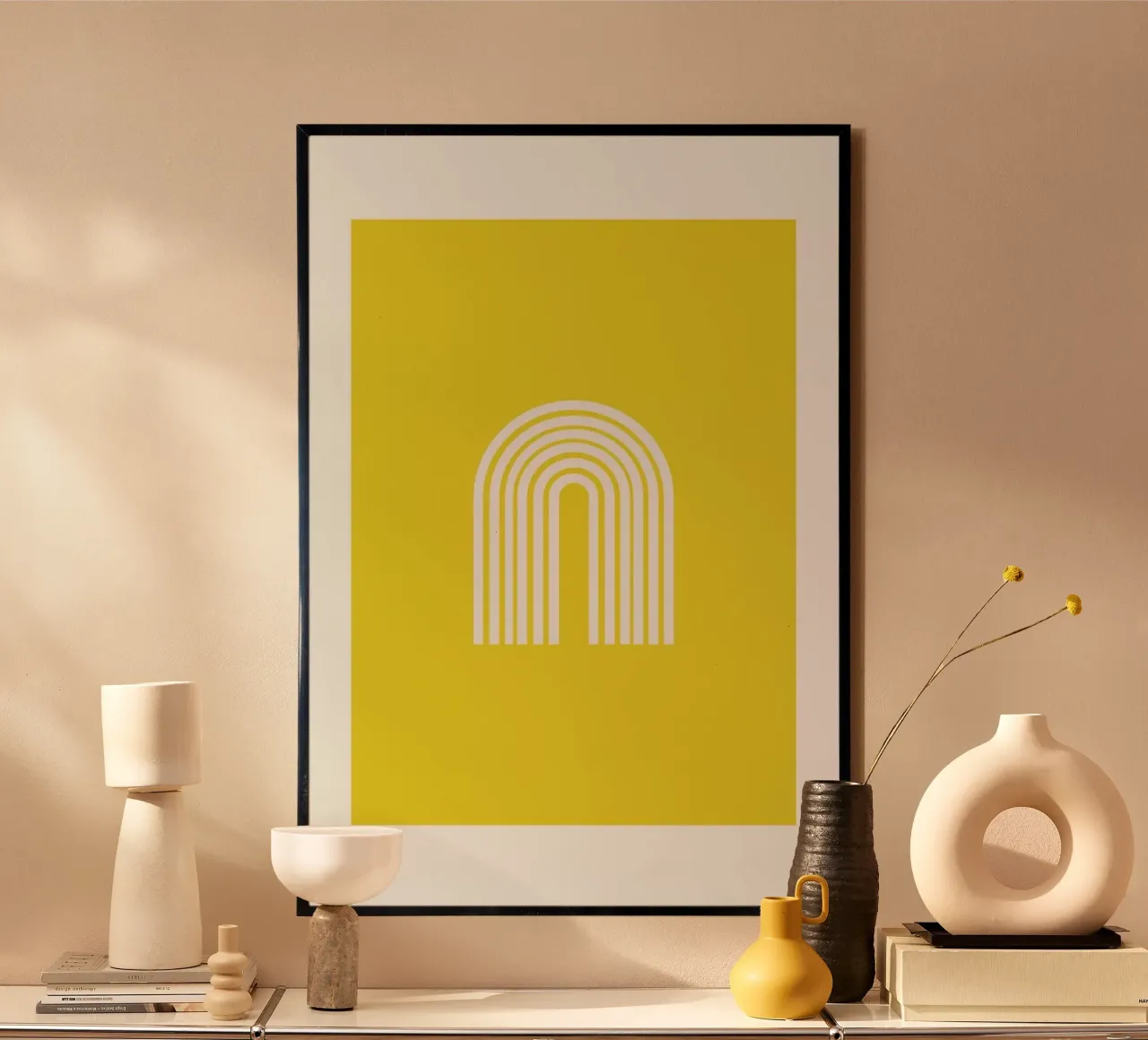 Rainbow in Yellow poster da Pure
