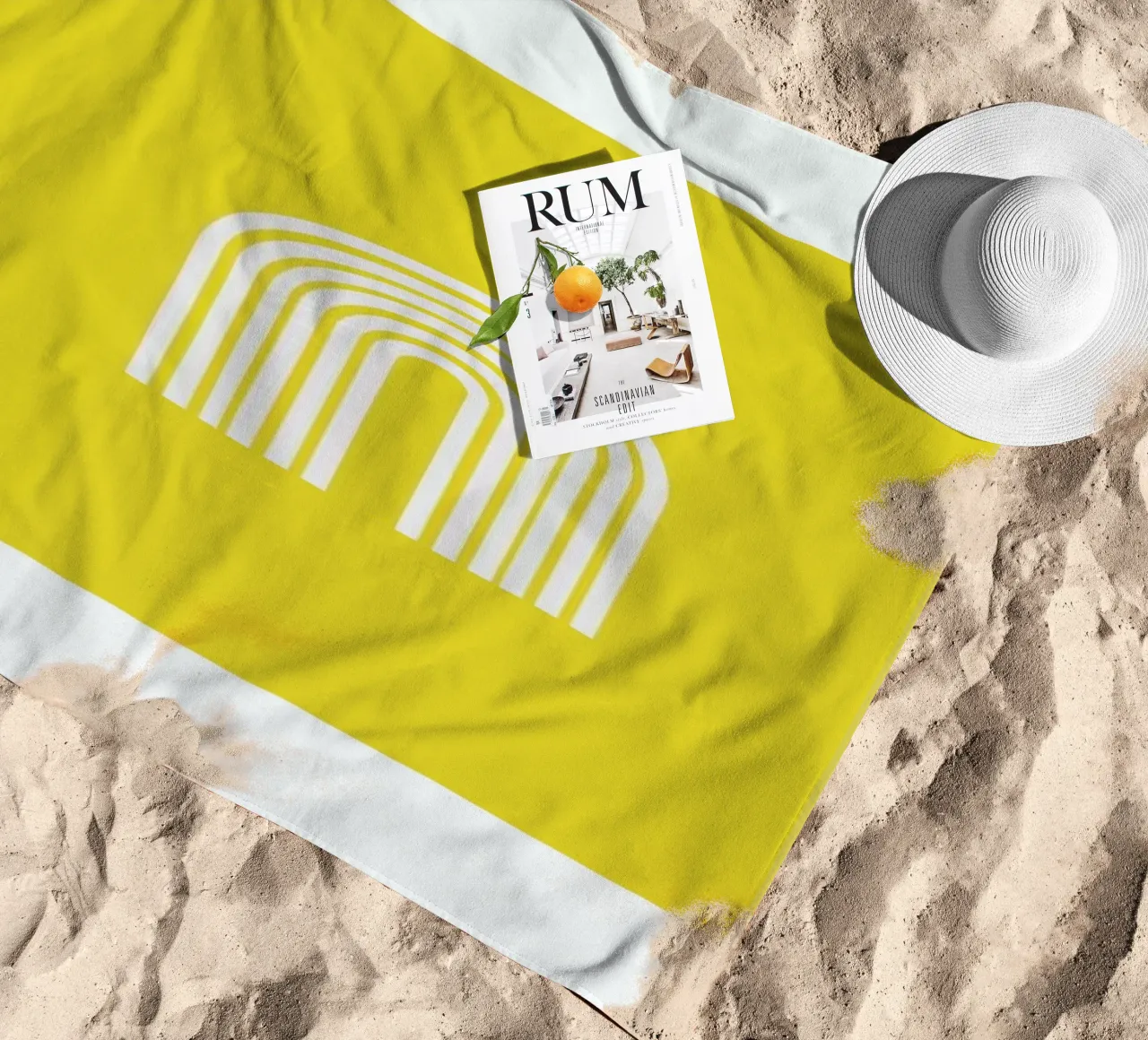 Rainbow in Yellow telo mare da Pure