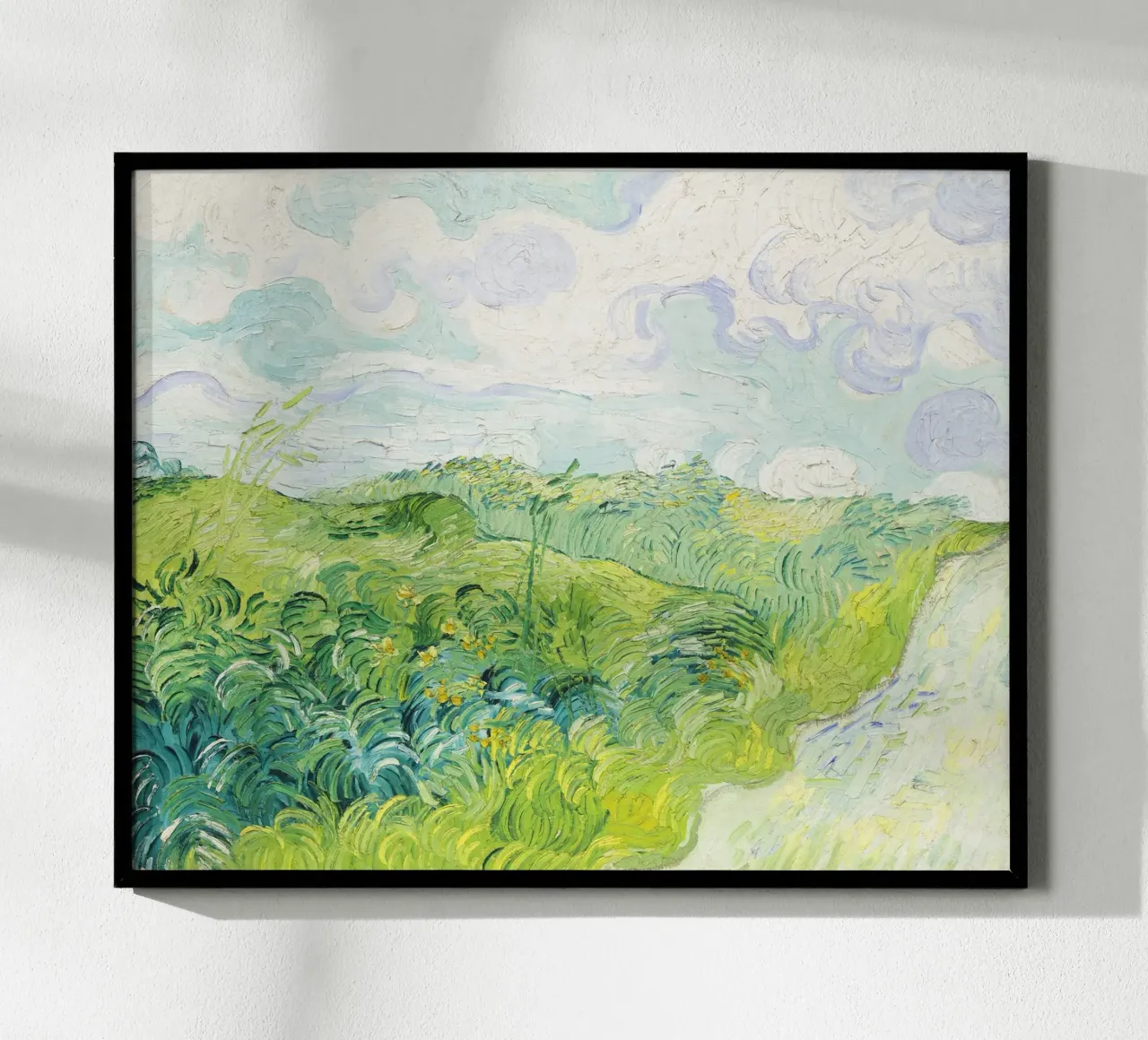 Groene korenvelden, Auvers (1890) door Vincent Van Gogh. hahnemühle van Venus Art