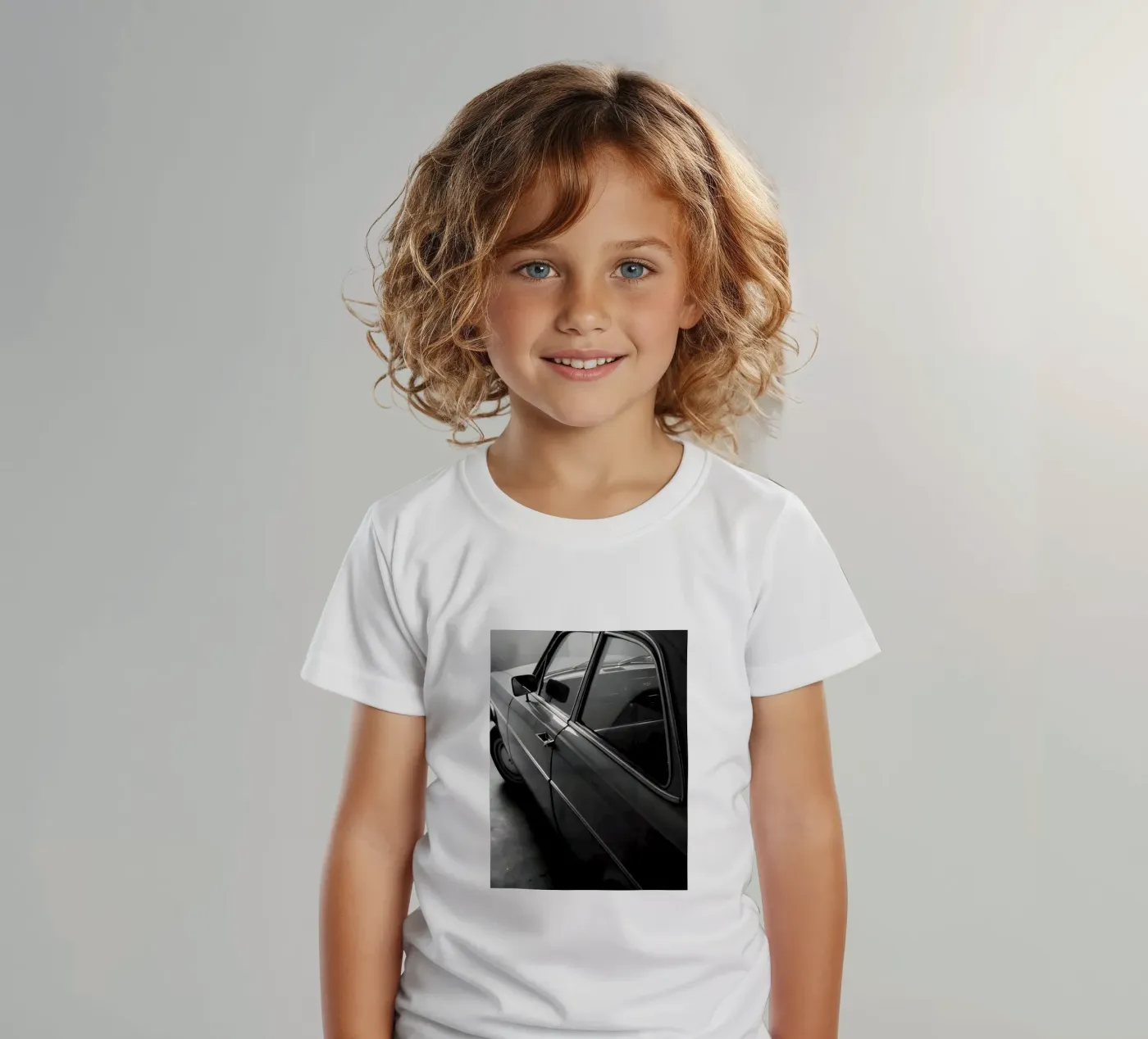 Monochromer Oldtimer Kinder T-Shirt von CAR EDITION