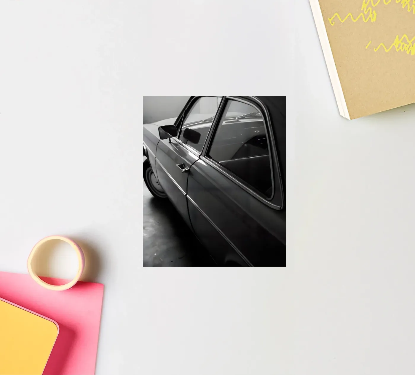 Monochromer Oldtimer Sticker von CAR EDITION