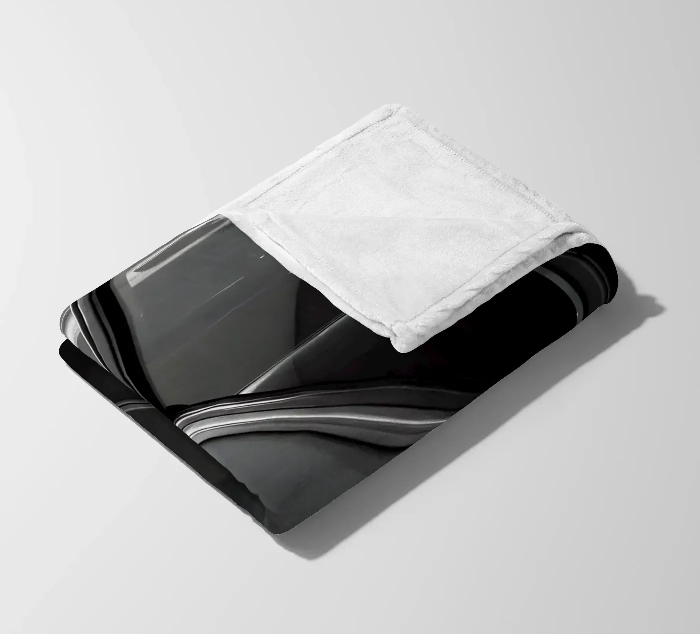 Monochrome Classic Car Fleecedecke von CAR EDITION