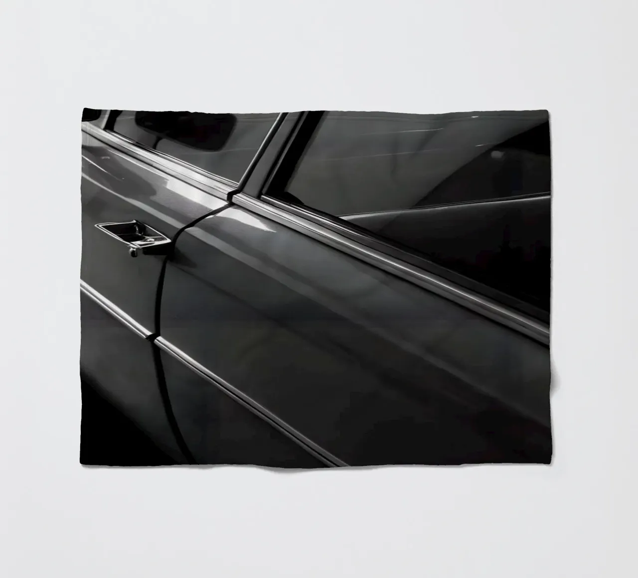 Monochromer Oldtimer Fleecedecke von CAR EDITION