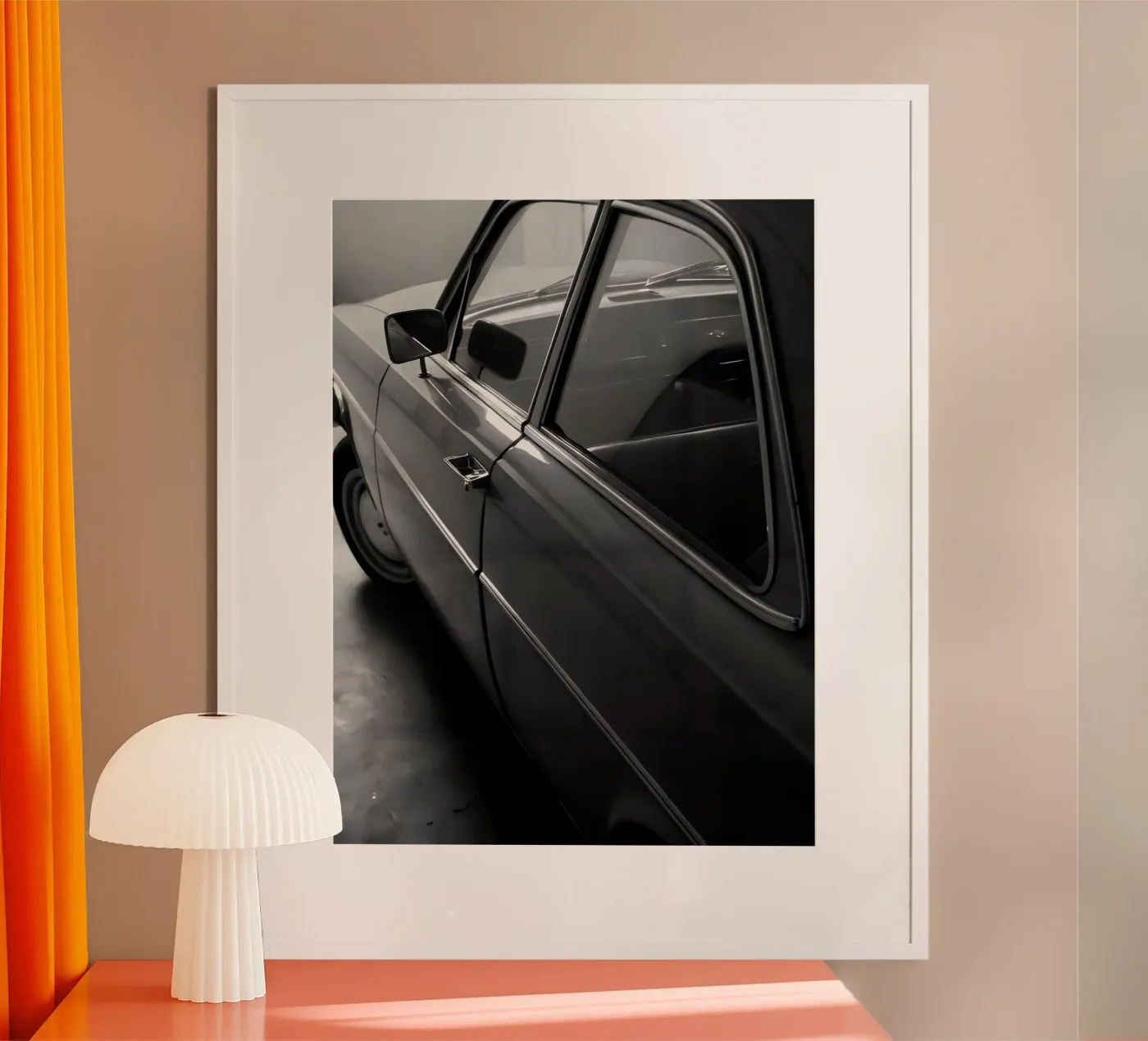 Monochrome Classic Car Poster von CAR EDITION