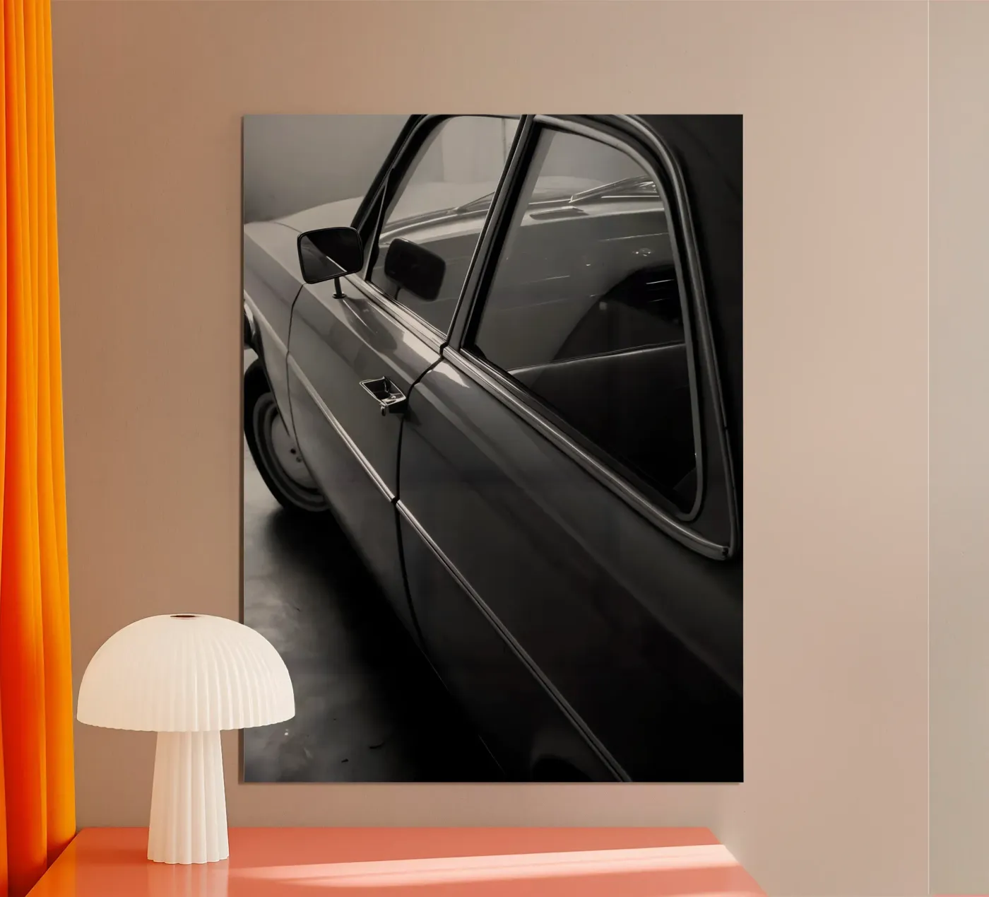 Monochrome Classic Car Poster von CAR EDITION