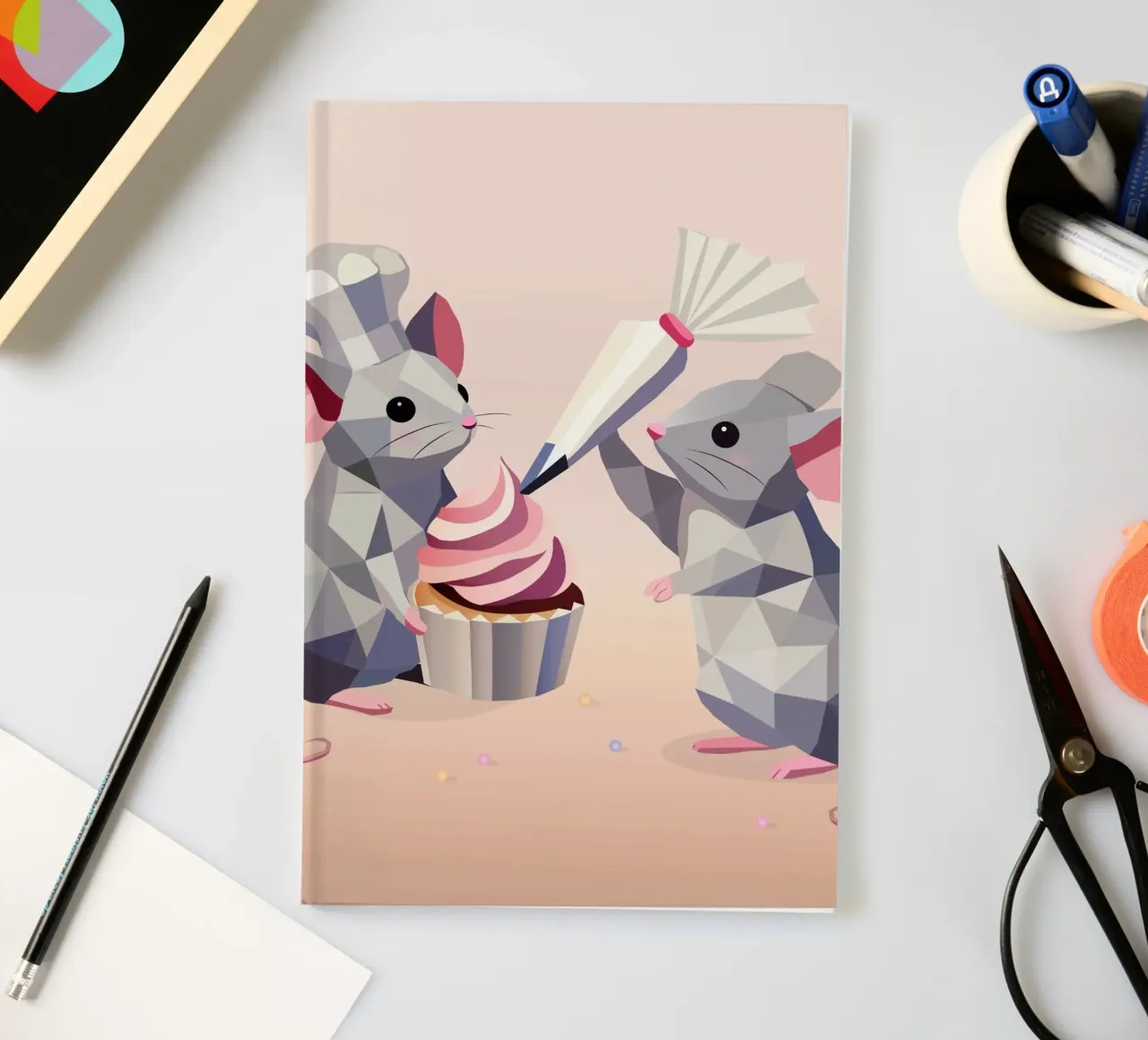 Cuocere in formato mini - Due simpatici topolini decorano i cupcake diario da namosh