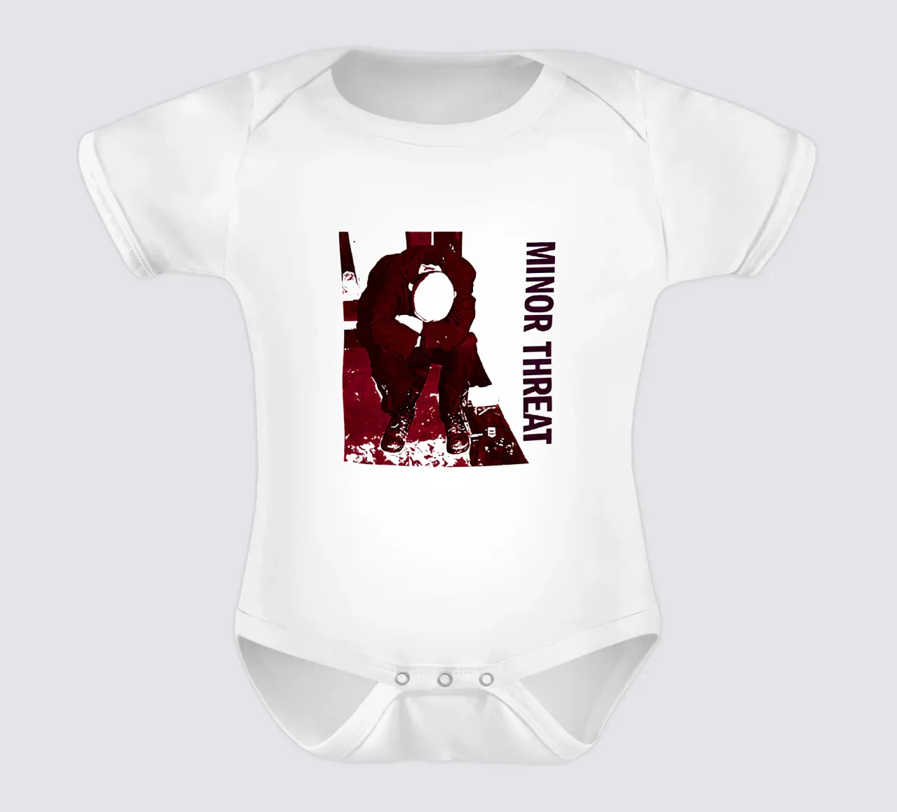 Bordo dritto body neonato maniche corte da Jason Lavelle