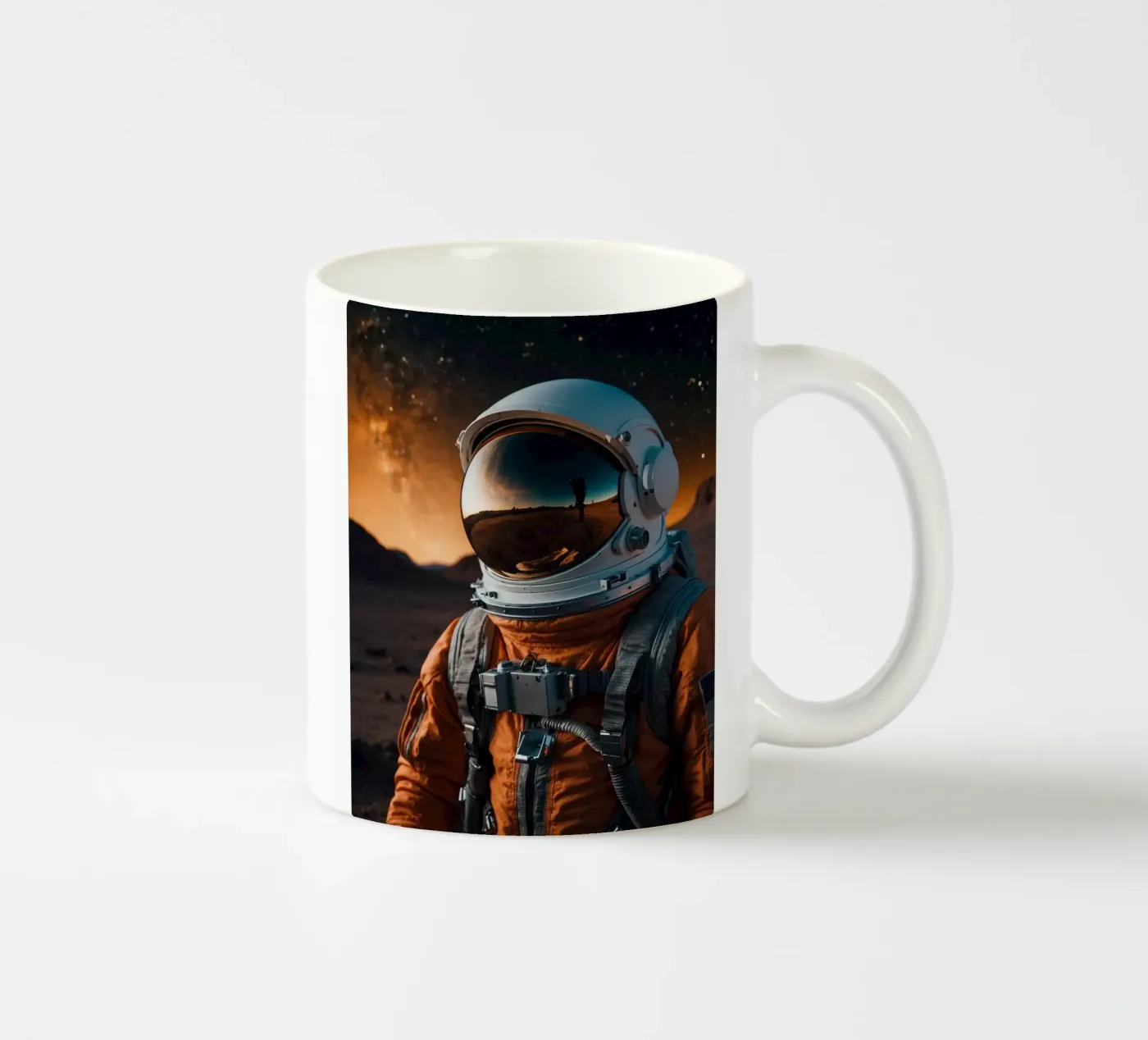 Aloneon ceramic mug by Stellar Dream Art