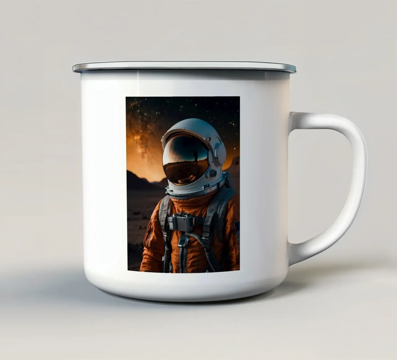 Aloneon tazza in smalto da Stellar Dream Art