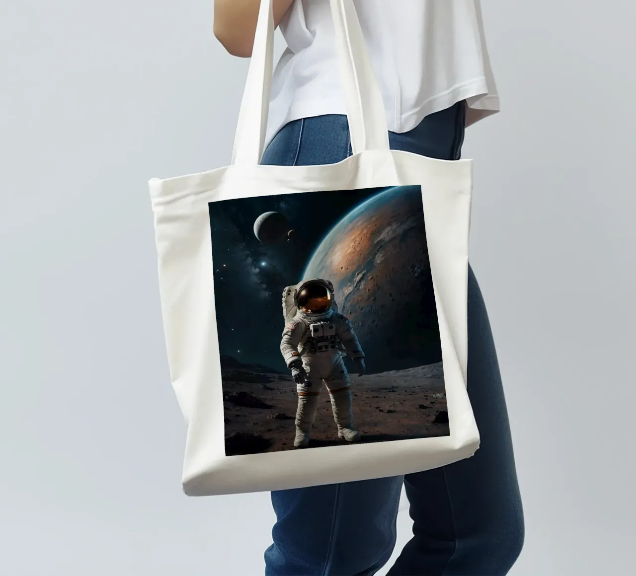 Exolune borsa in juta da Stellar Dream Art