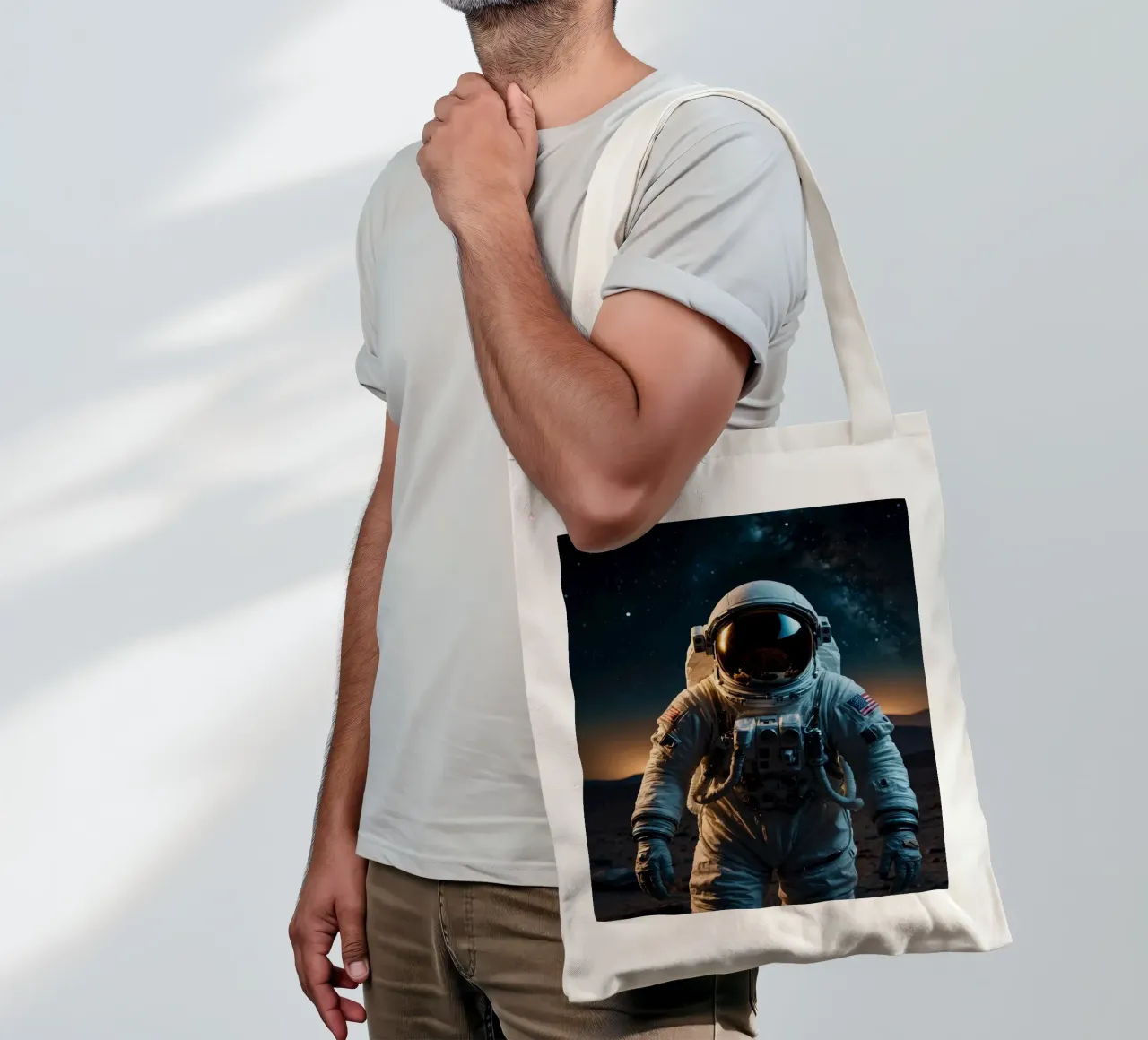 Beyondis borsa in juta da Stellar Dream Art
