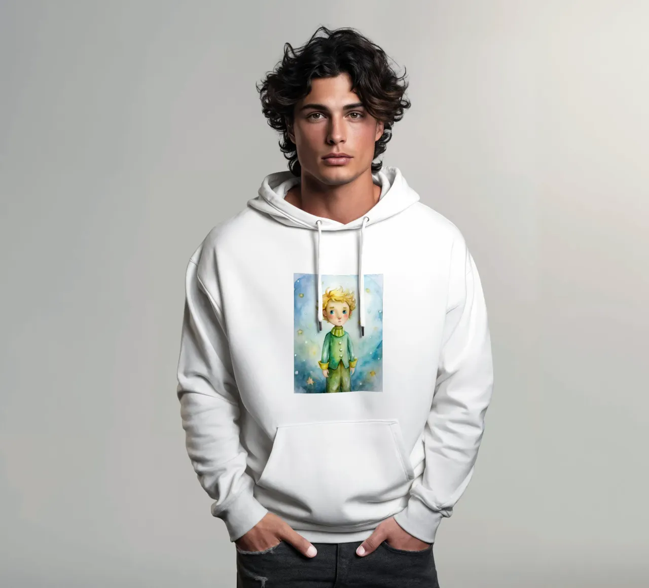 Il Piccolo Principe felpa con cappuccio da 🎁 ARTVI-SHOP