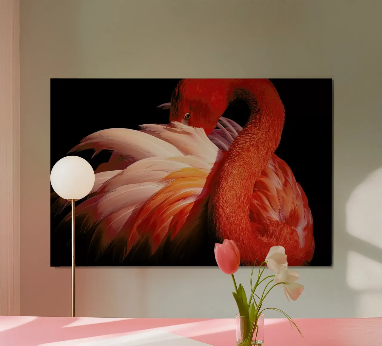 Flamingo - Makoto Nishikura hahnemühle by Pictufy