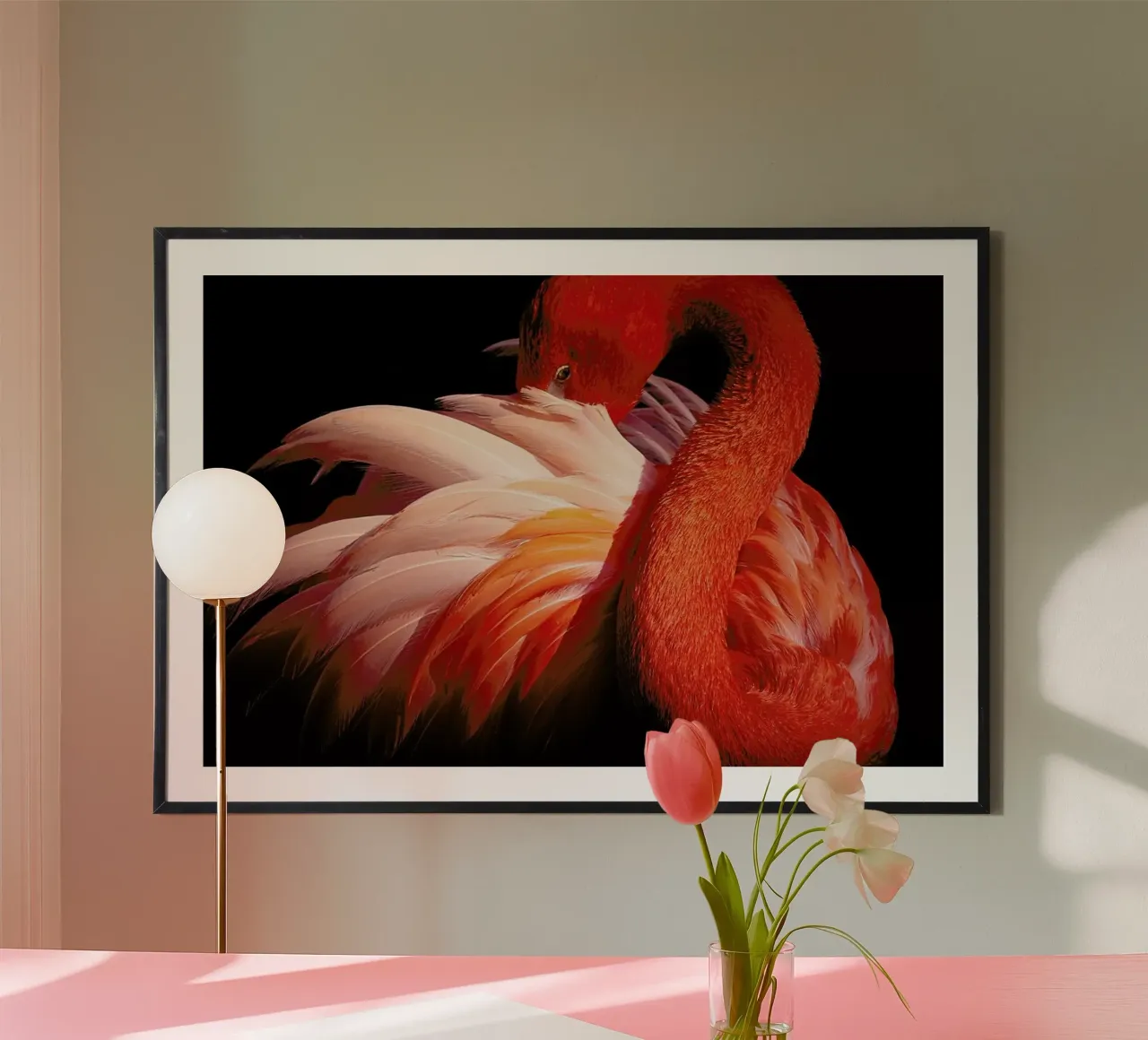 Flamingo - Makoto Nishikura hahnemühle by Pictufy
