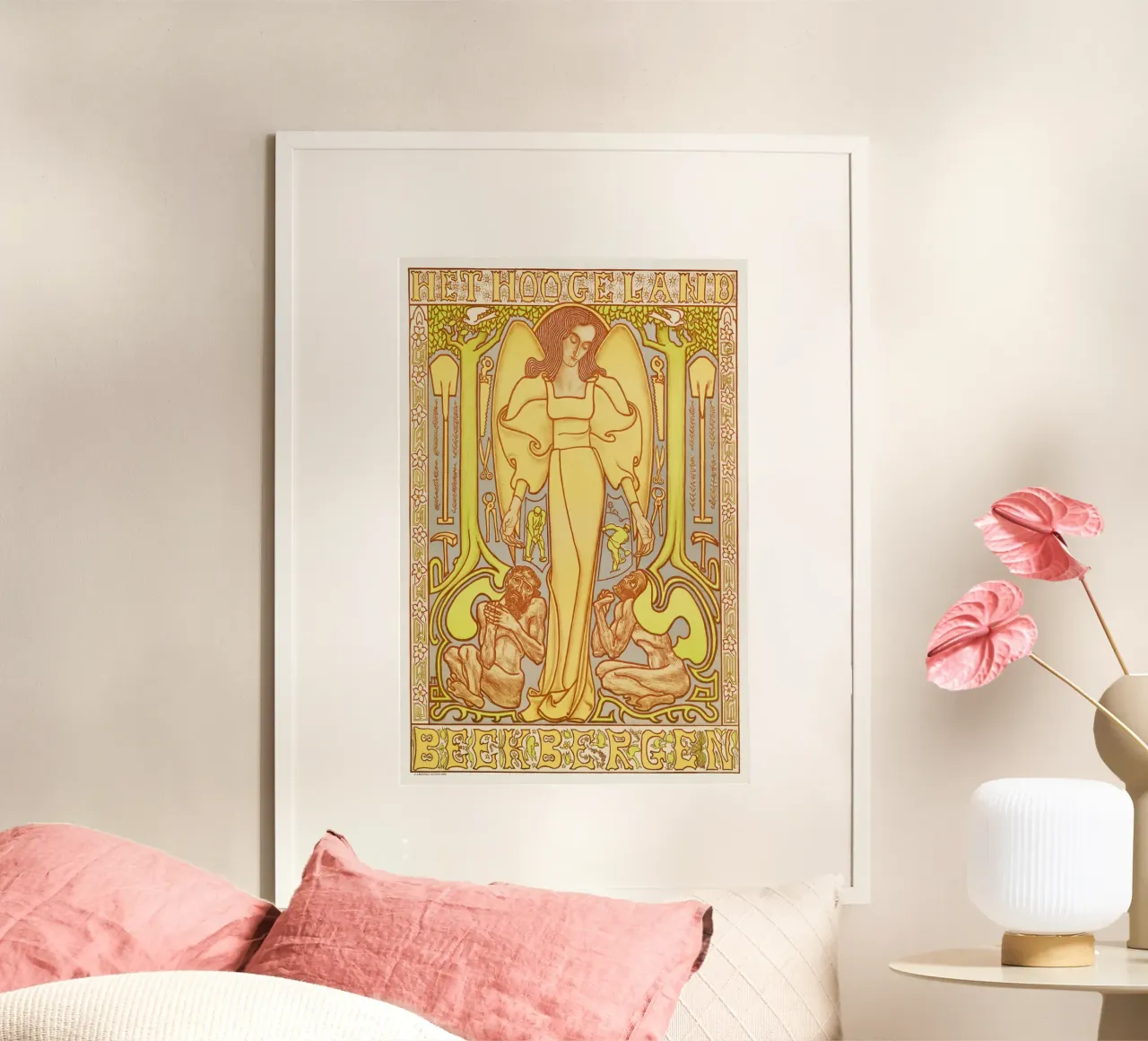 Jan Toorop - L'Hoogeland Beekbergen poster con telaio in plastica da Old Masters