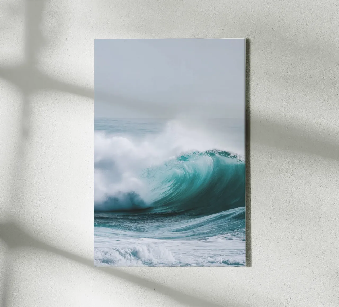 Onda oceanica tela con Cornice a cassetta da Indigo Tides Art