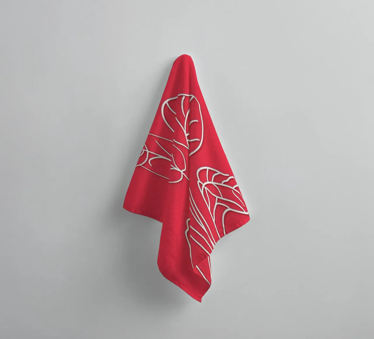 Schets fabriek badhanddoek van Justyna Jaszke JBJart