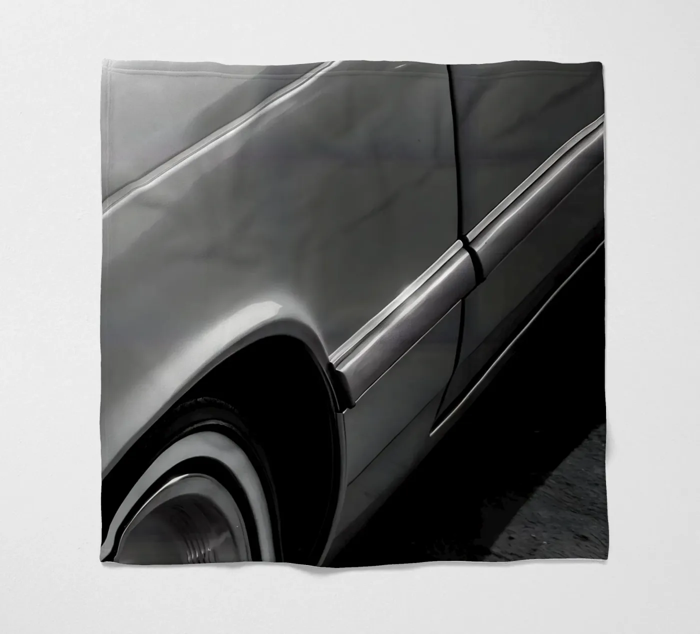 Monochrome Oldtimer Fleecedecke von CAR EDITION