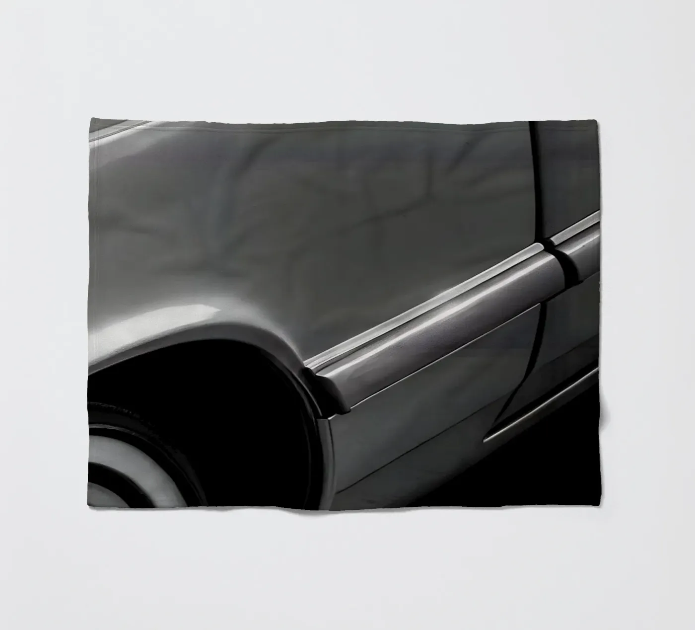 Monochrome Oldtimer Fleecedecke von CAR EDITION
