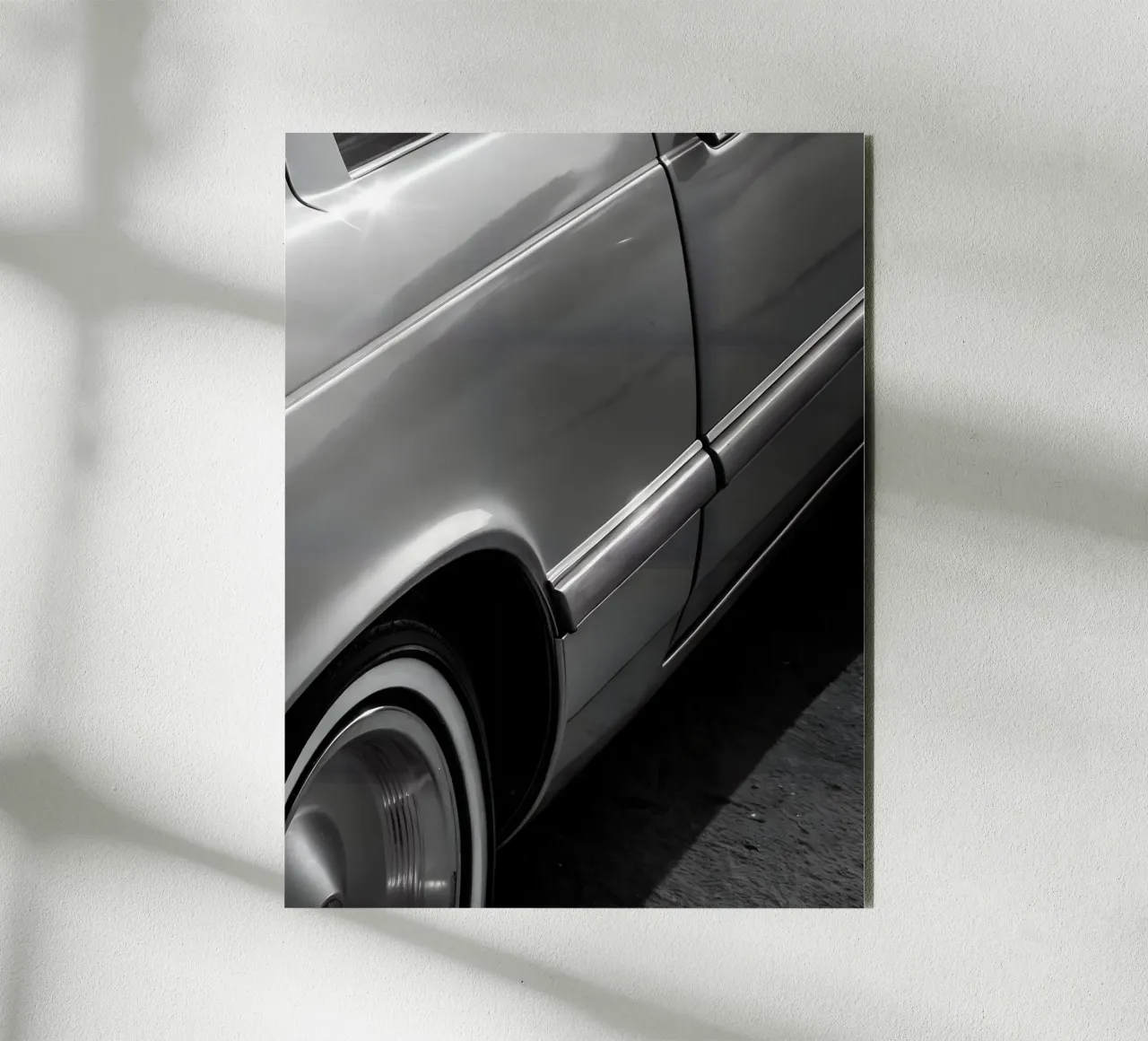 Auto d'epoca monocromatiche alluminio dibond da CAR EDITION