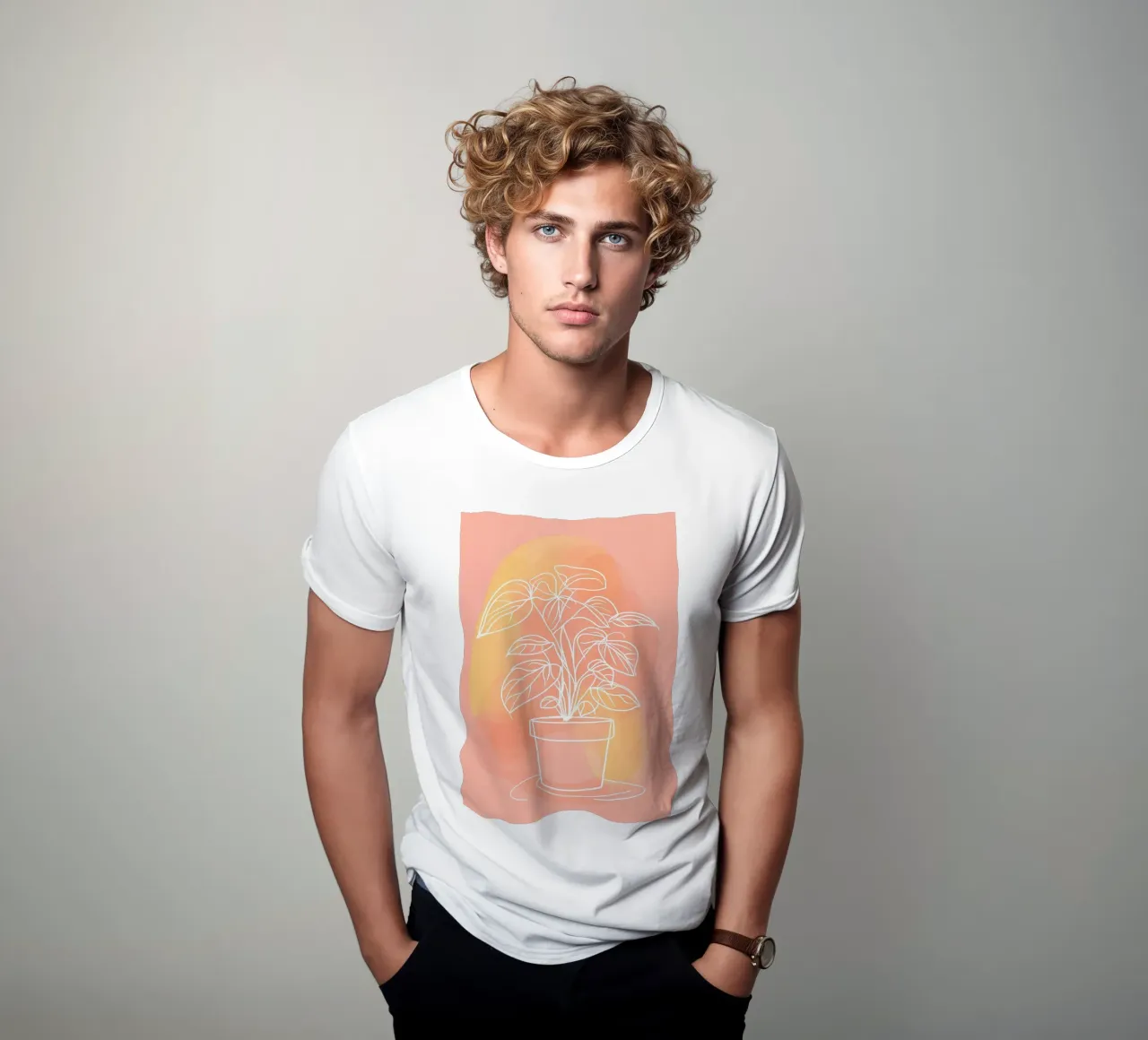 Pianta d'appartamento t-shirt da Justyna Jaszke JBJart