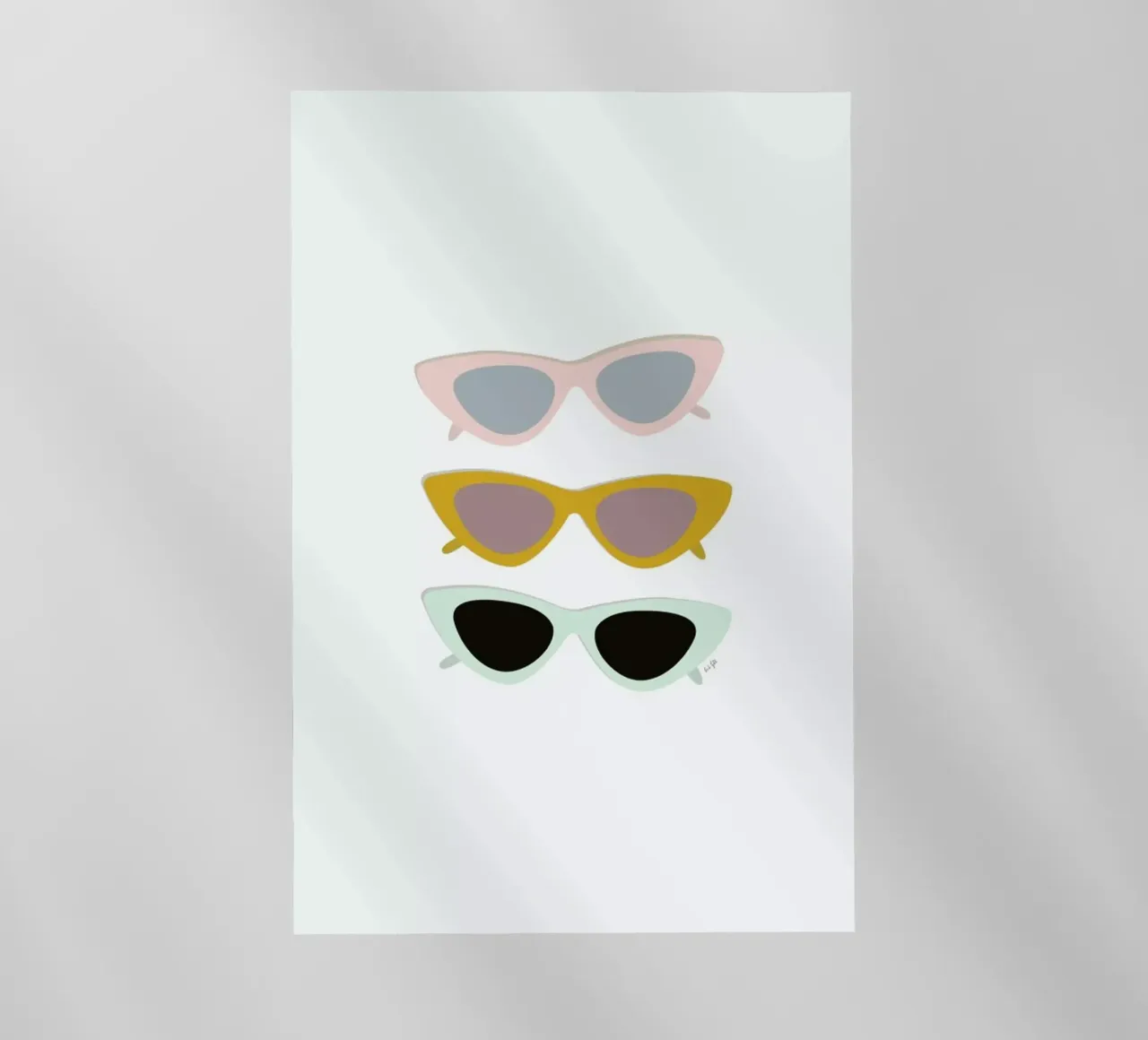 Cat Eye Sunglasses pellicola backlit da Linda Gobeta