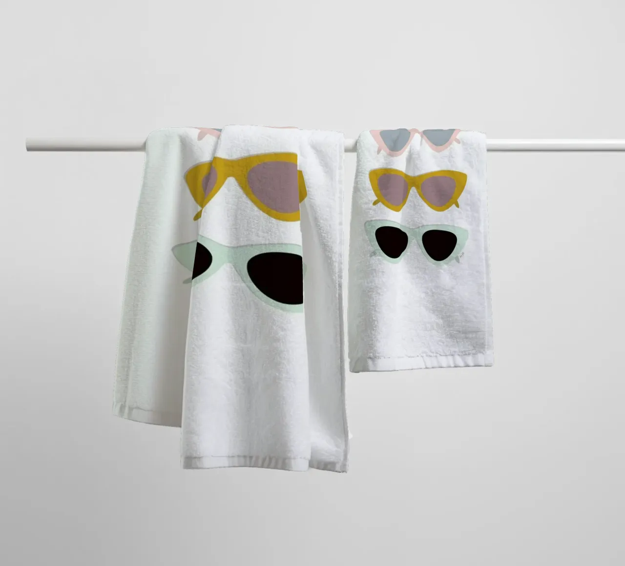 Cat Eye Sunglasses asciugamano da bagno da Linda Gobeta