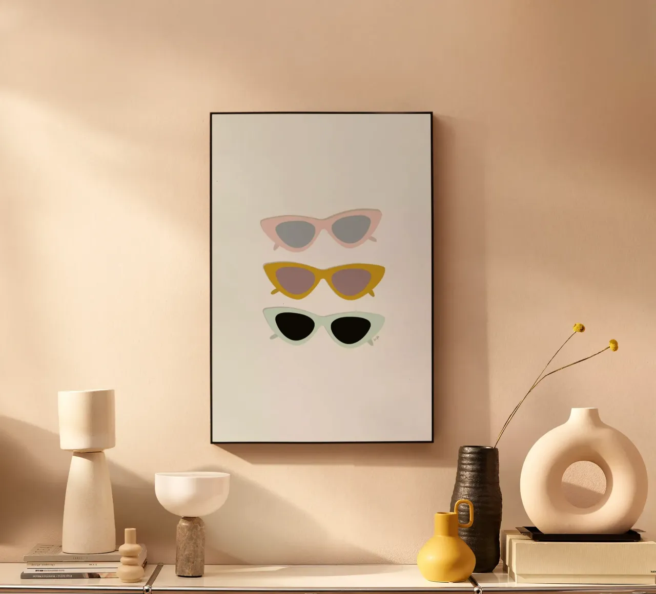 Cat Eye Sunglasses alluminio dibond da Linda Gobeta