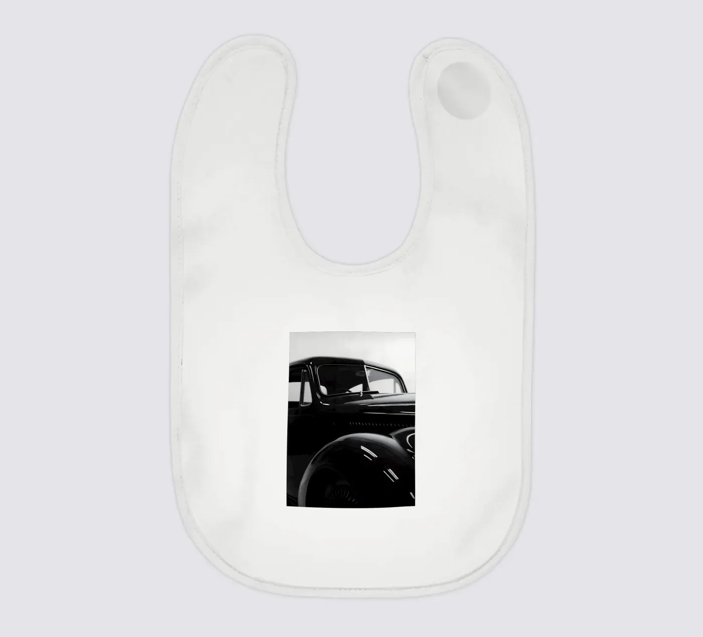 Monochrome Oldtimer Babylätzchen von CAR EDITION