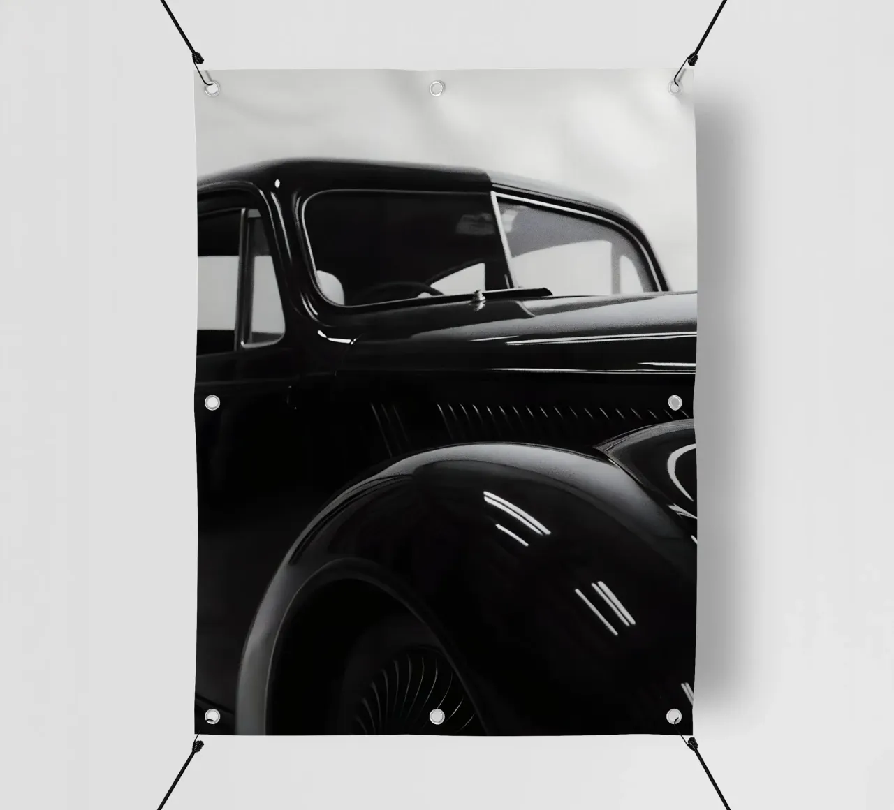 Auto d'epoca monocromatiche telo in pvc da CAR EDITION