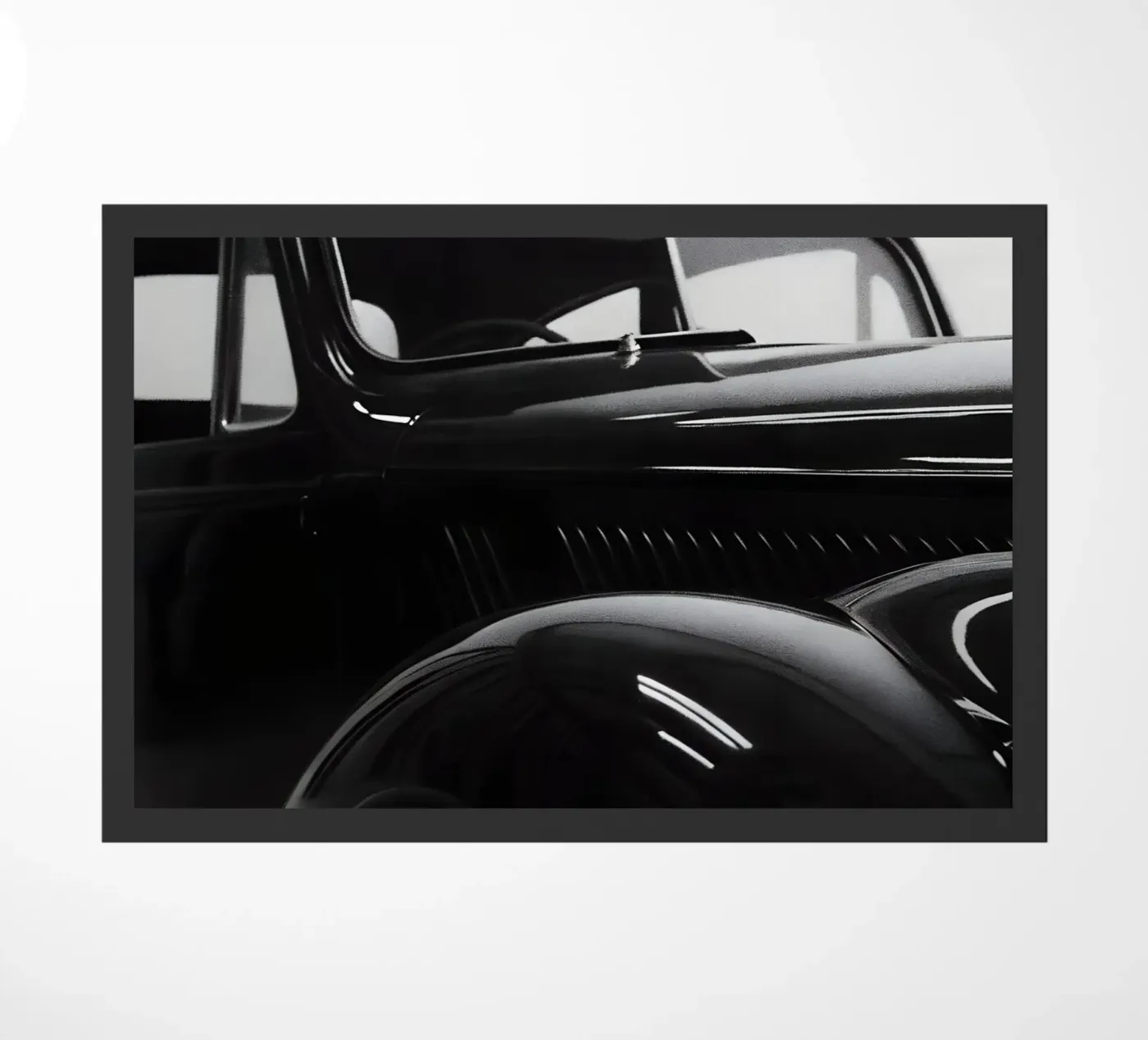 Monochrome Oldtimer Fußmatte von CAR EDITION