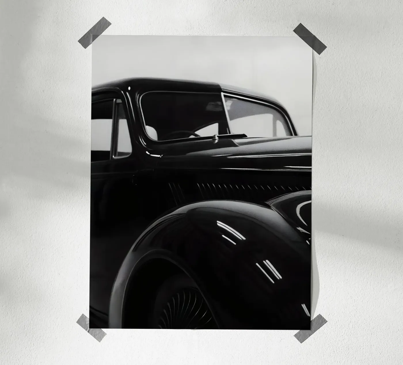 Monochrome Classic Cars poster da CAR EDITION