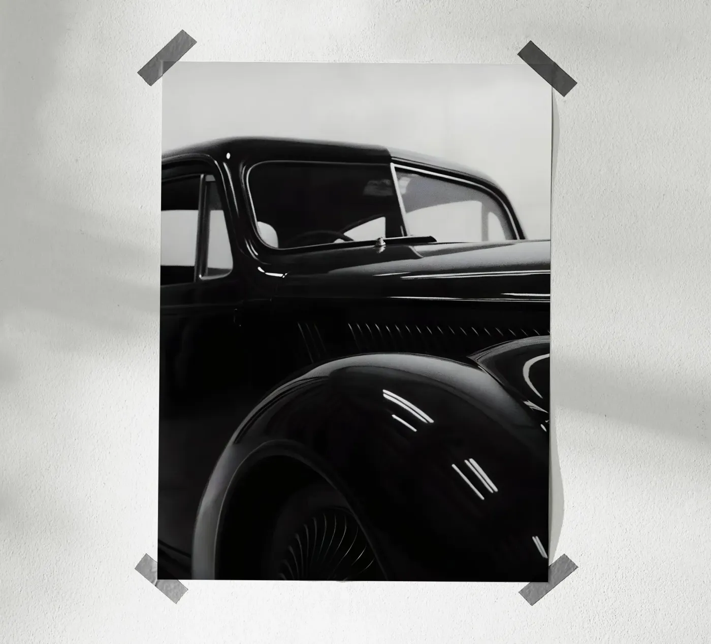 Voitures de collection monochromes poster de CAR EDITION
