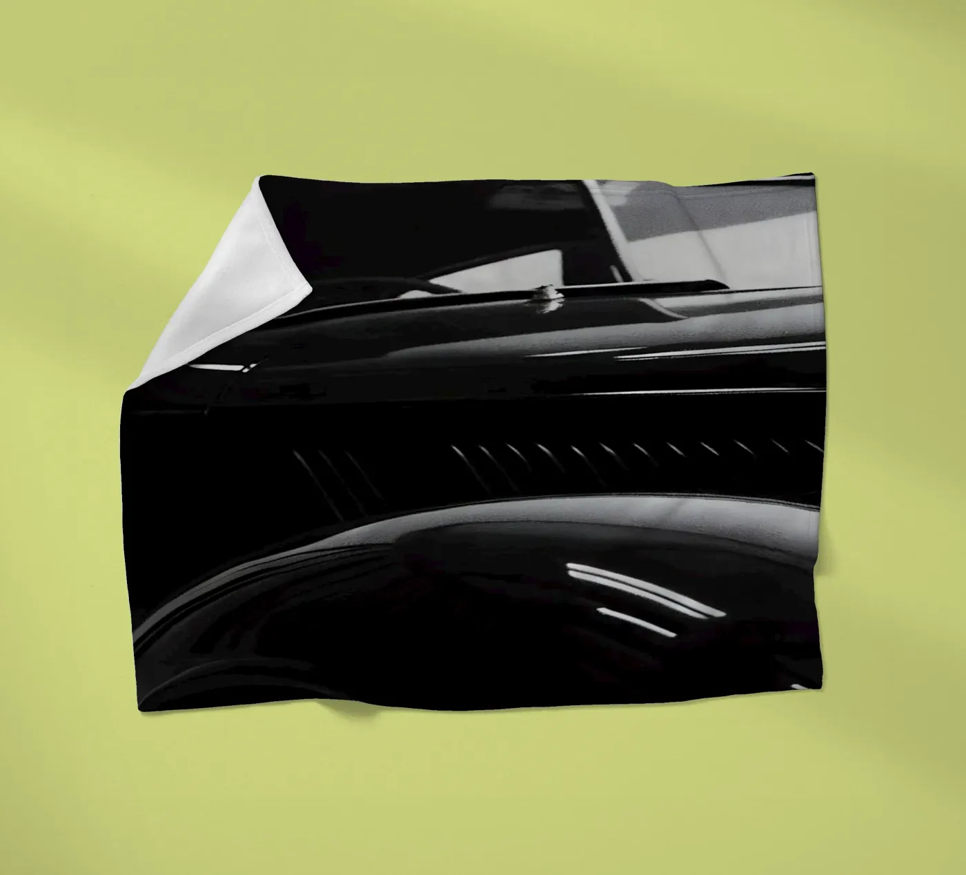 Monochrome Oldtimer Fleecedecke von CAR EDITION