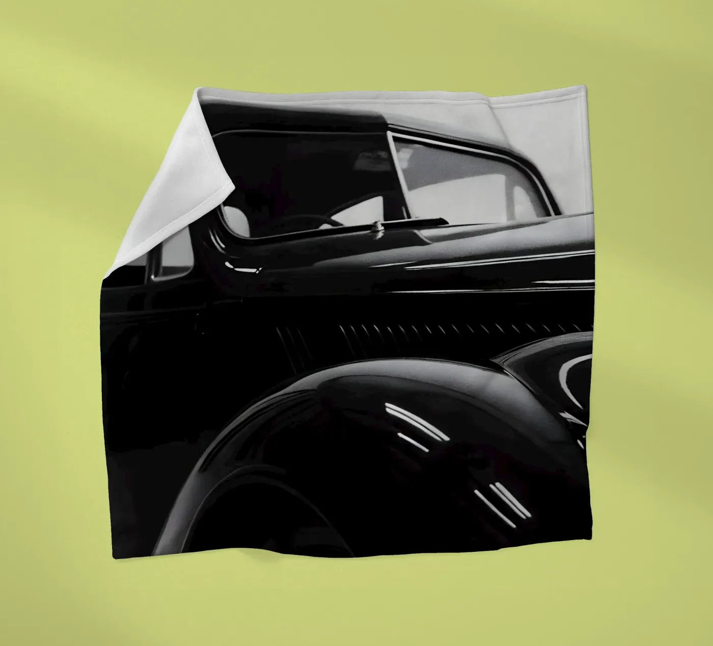 Monochrome Classic Cars Fleecedecke von CAR EDITION