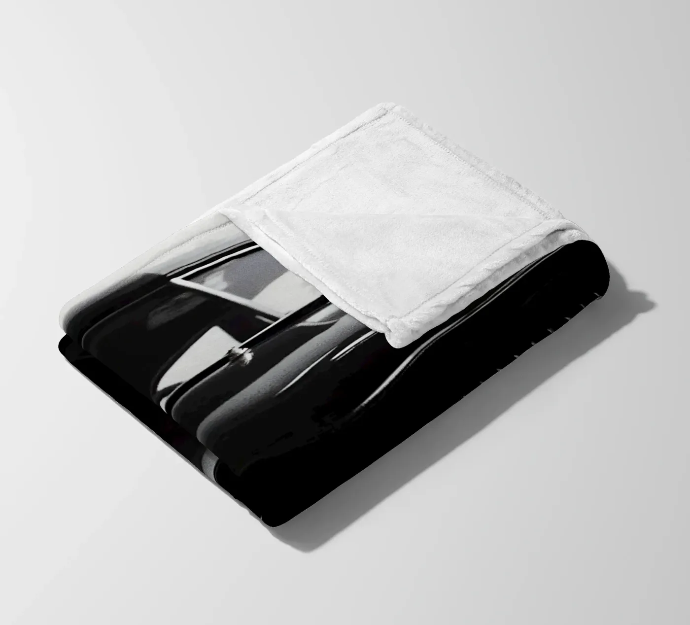 Monochrome Oldtimer Fleecedecke von CAR EDITION