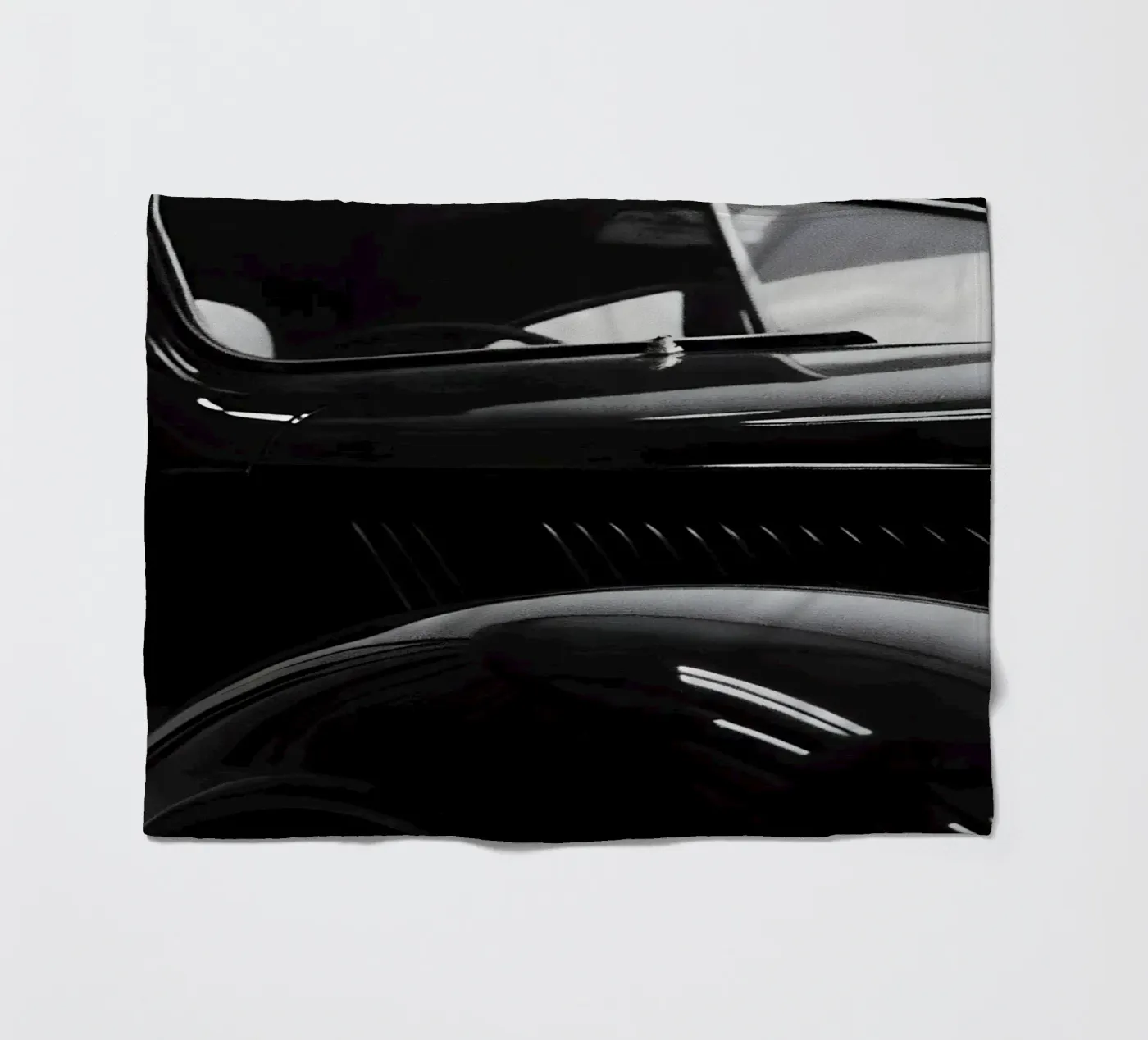 Monochrome Oldtimer Fleecedecke von CAR EDITION